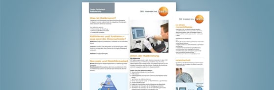Factsheet Kalibrierung