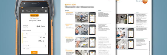 testo 400 测量菜单概览