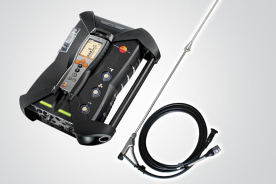 德图非加热解决方案，即 testo 烟气分析仪配备, 德图研发特制 SO2 low采样组件，组件包含一根特制  SO2 low 采样探针及  SO2 low 传感器。