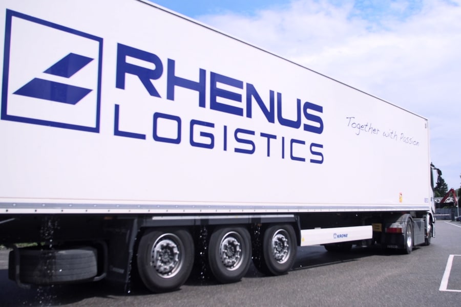 法国 Rhenus 物流公司卡车 