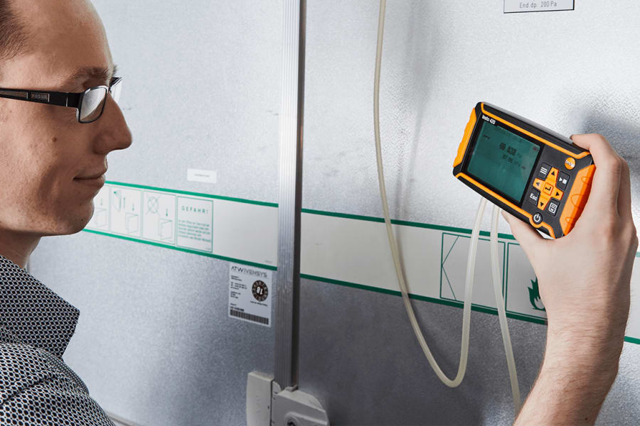 测量洁净室过滤器的压差