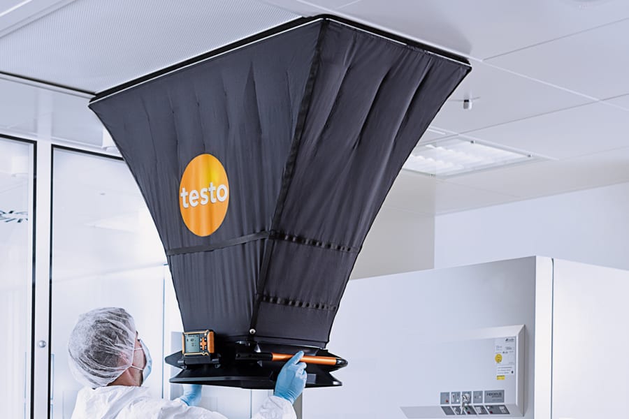 测量洁净室中的空气流量