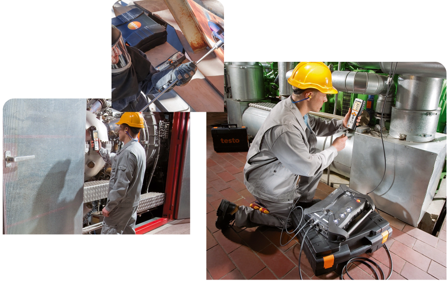 Industrielle Emissionsmessung mit Testo Abgasmessgeräten