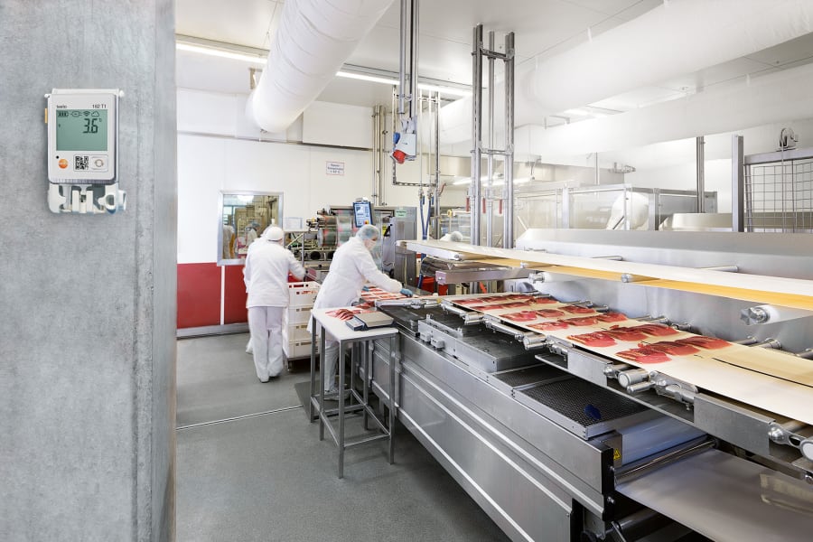 监控食品生产过程中的温度和湿度