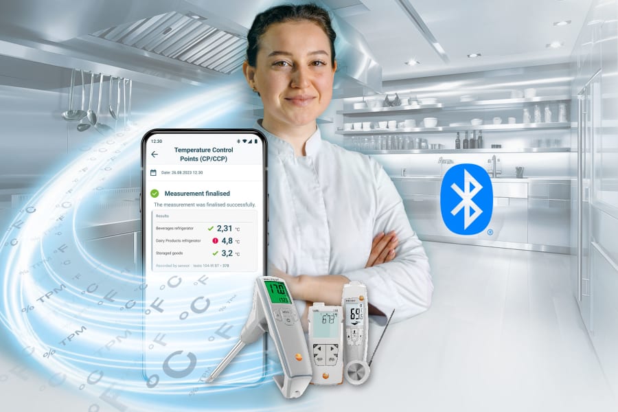 来自 Testo 的全新食品 BT 系列