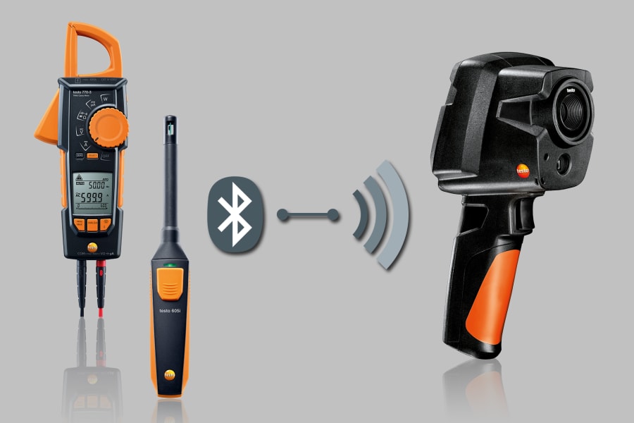 与 testo 605i 和 testo 770-3 连接。