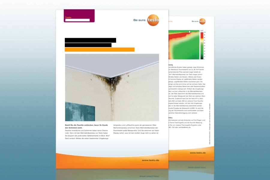 下载应用示例：
使用德图热像仪快速识别霉菌和湿度。