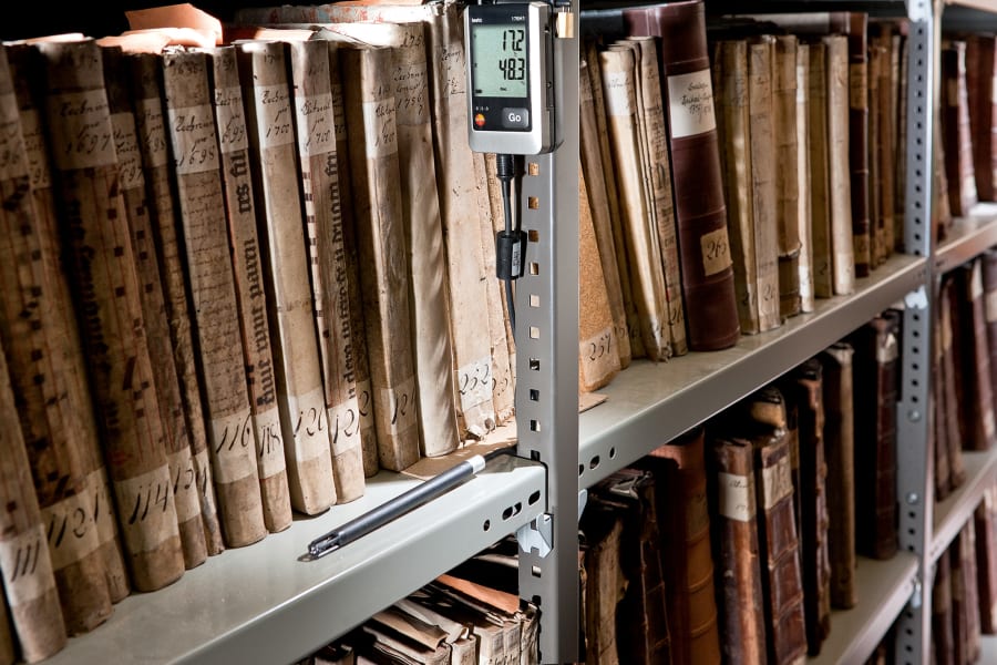 用于监测档案馆湿度的数据记录仪