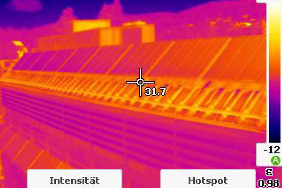 使用长焦镜头进行热成像