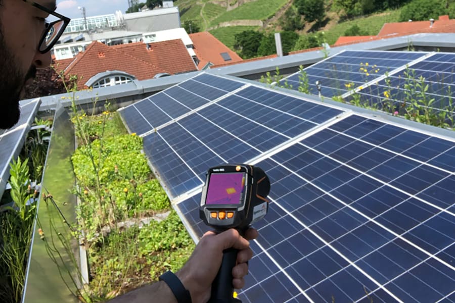 应用 testo 883 红外热像仪