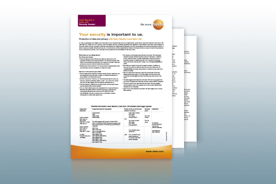 安全档案 testo Saveris 2