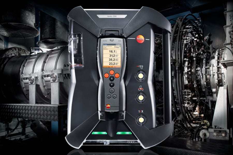 testo 350 烟气分析仪：燃气轮机的理想选择