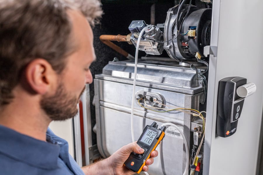 使用 testo 512-1 测量压差