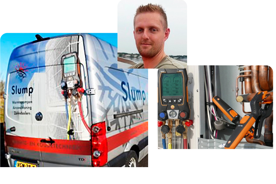 荷兰 Slump供热和制冷技术公司正在使用新型数字式冷媒表 testo 557s