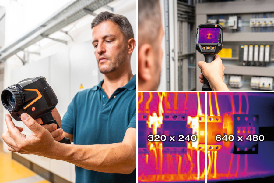 具有高红外分辨率的 testo 883 热成像仪