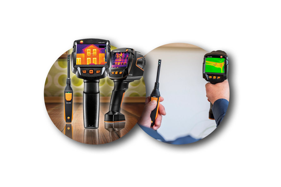 使用 testo 红外热像仪进行专业的建筑霉变风险检测