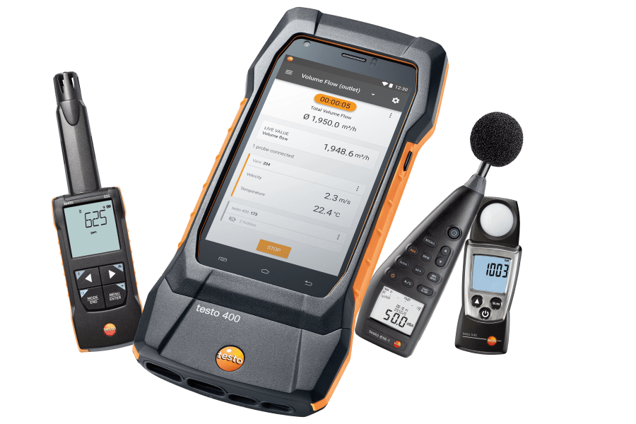 来自德图的的CO2、CO、光线、声音和转速测量仪器。