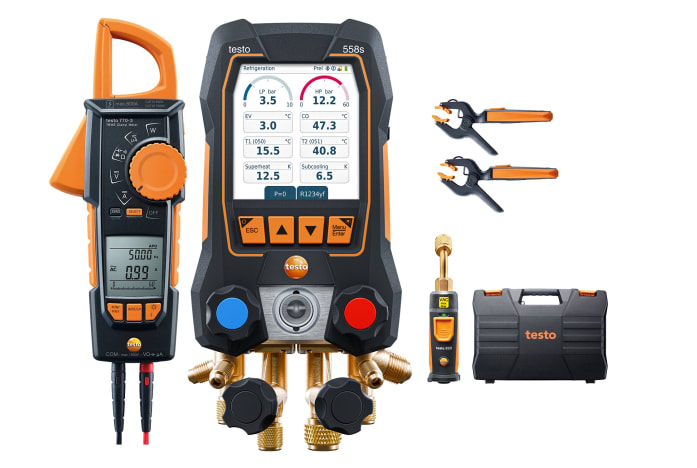 testo 558s Smart Vacuum Kit with clamp mete