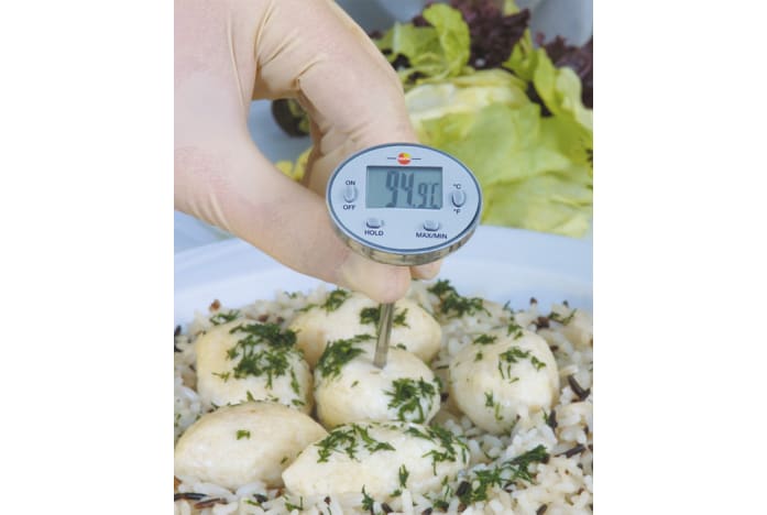 Waterproof mini probe thermometer application