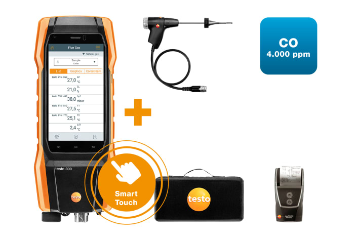 testo 300 NEXT LEVEL kit 2 with printer