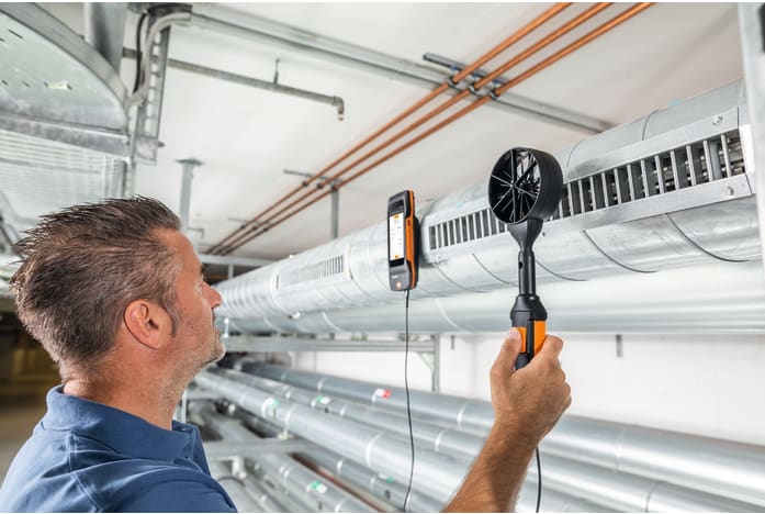 testo 400 air flow kit with hot wire probe