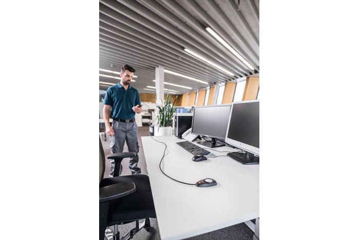 Measuring illuminance with lux probe and testo 440