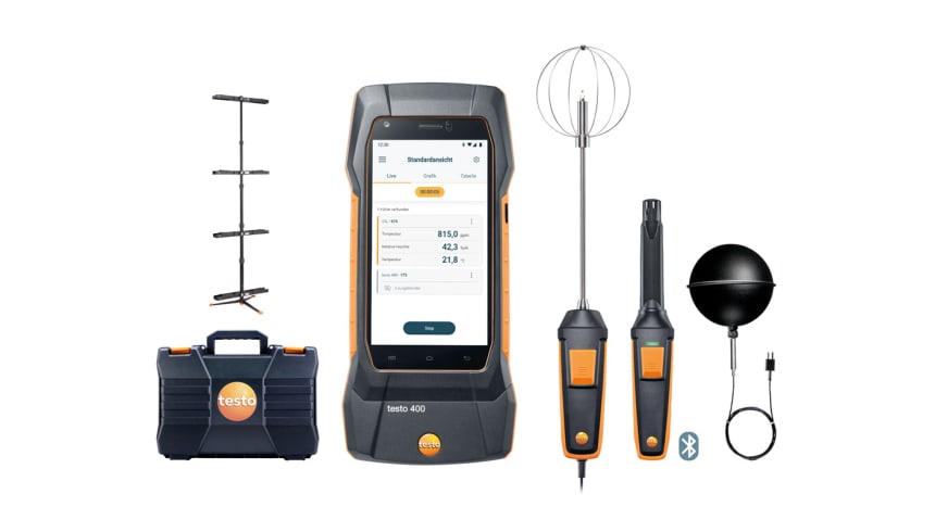 testo 400 IAQ and comfort kit with tripod
