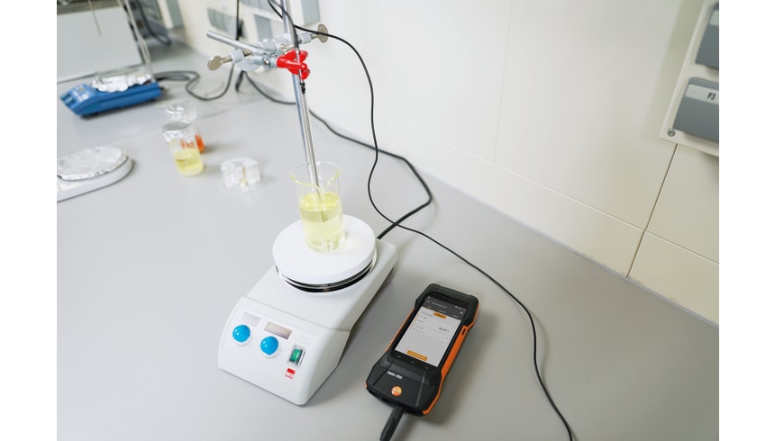 Application glass-coated laboratory probe (digital)
