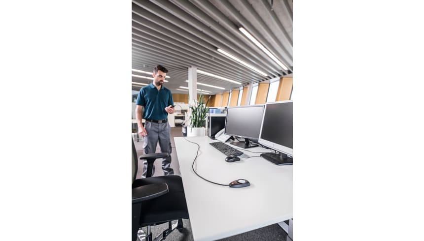 Measuring illuminance with lux probe and testo 440