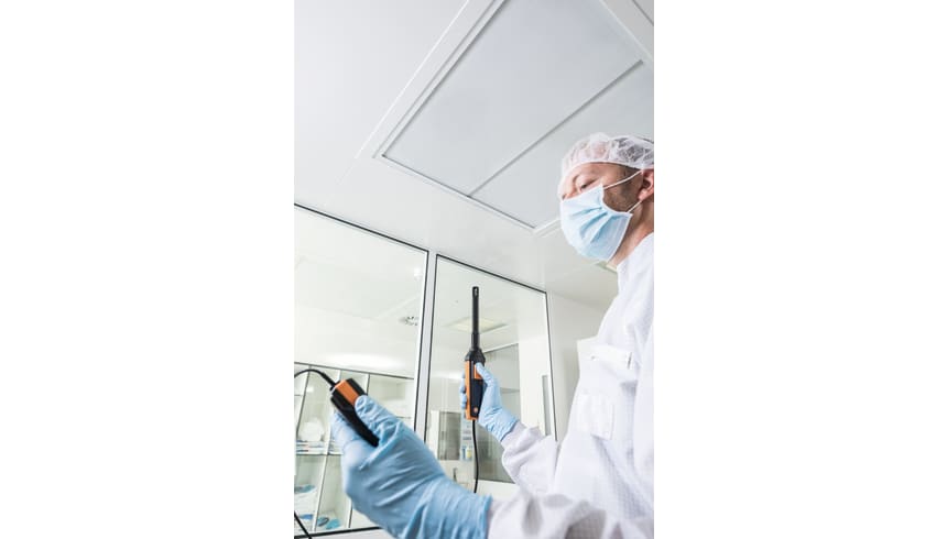 Humidity  measurements in cleanrooms with high-precision humidity probe and testo 440