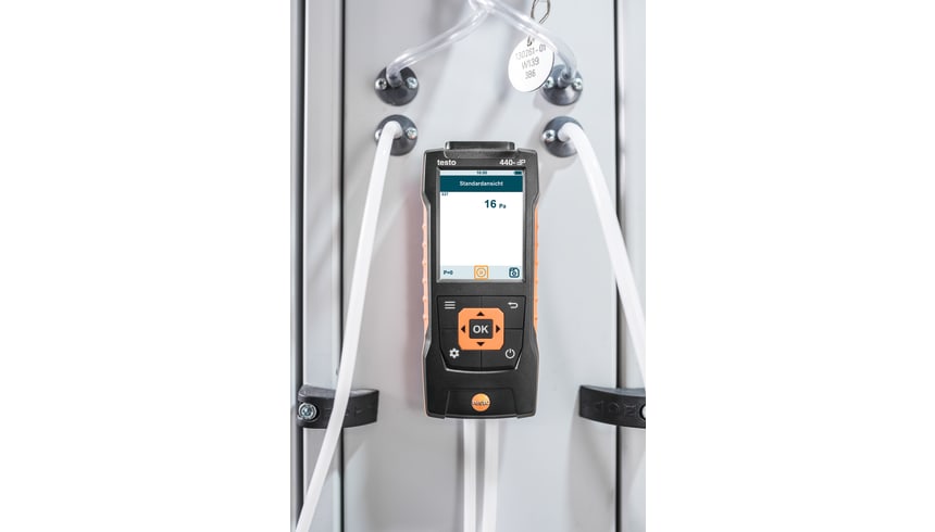 Differential pressure measurement on filters with testo 440 dP