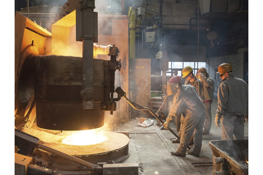 高炉出铁