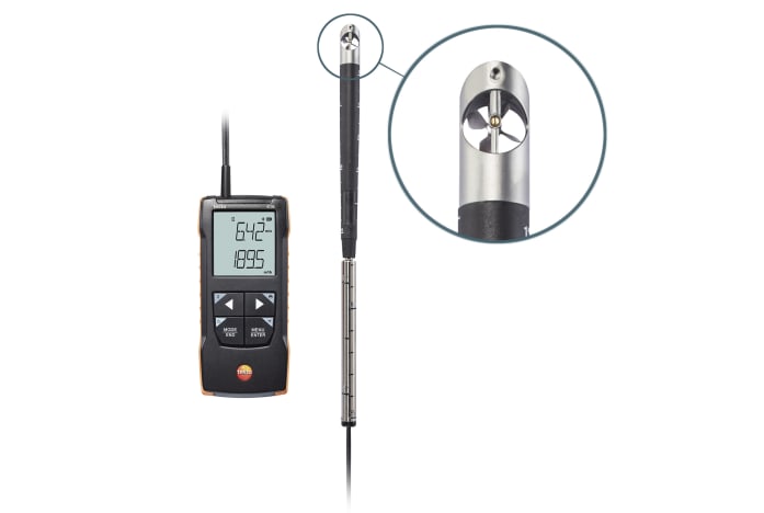 風速計 德图数字风速计testo 416叶轮风速计16mm叶轮探头风速风温测量